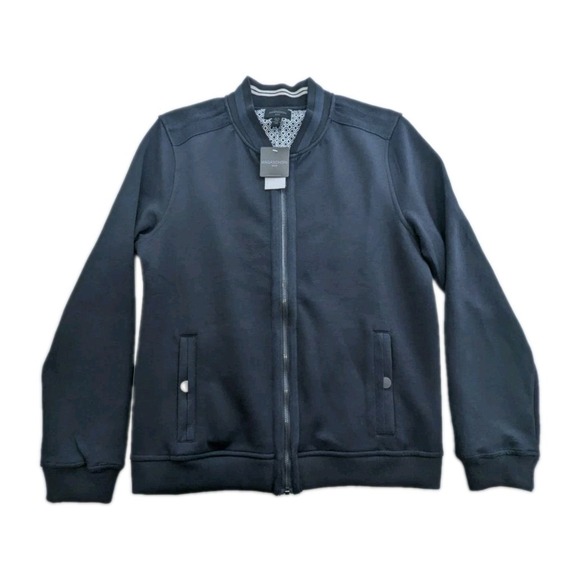 Magaschoni Other - NWT Magaschoni Man Navy Blue Bomber Zipper Jacket Men's Size Small